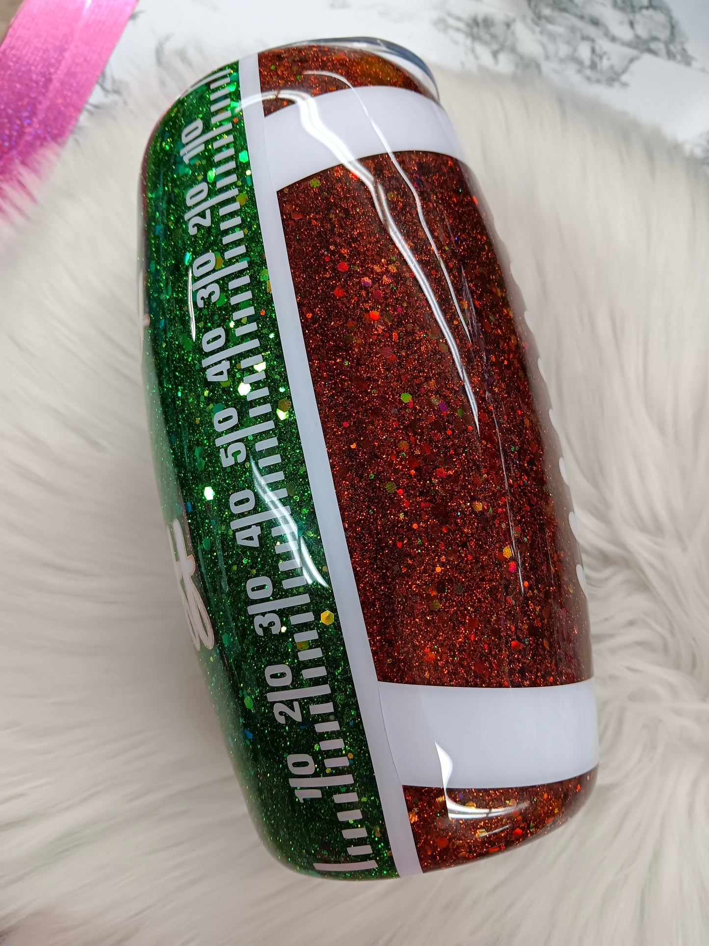 25oz Football Tumbler