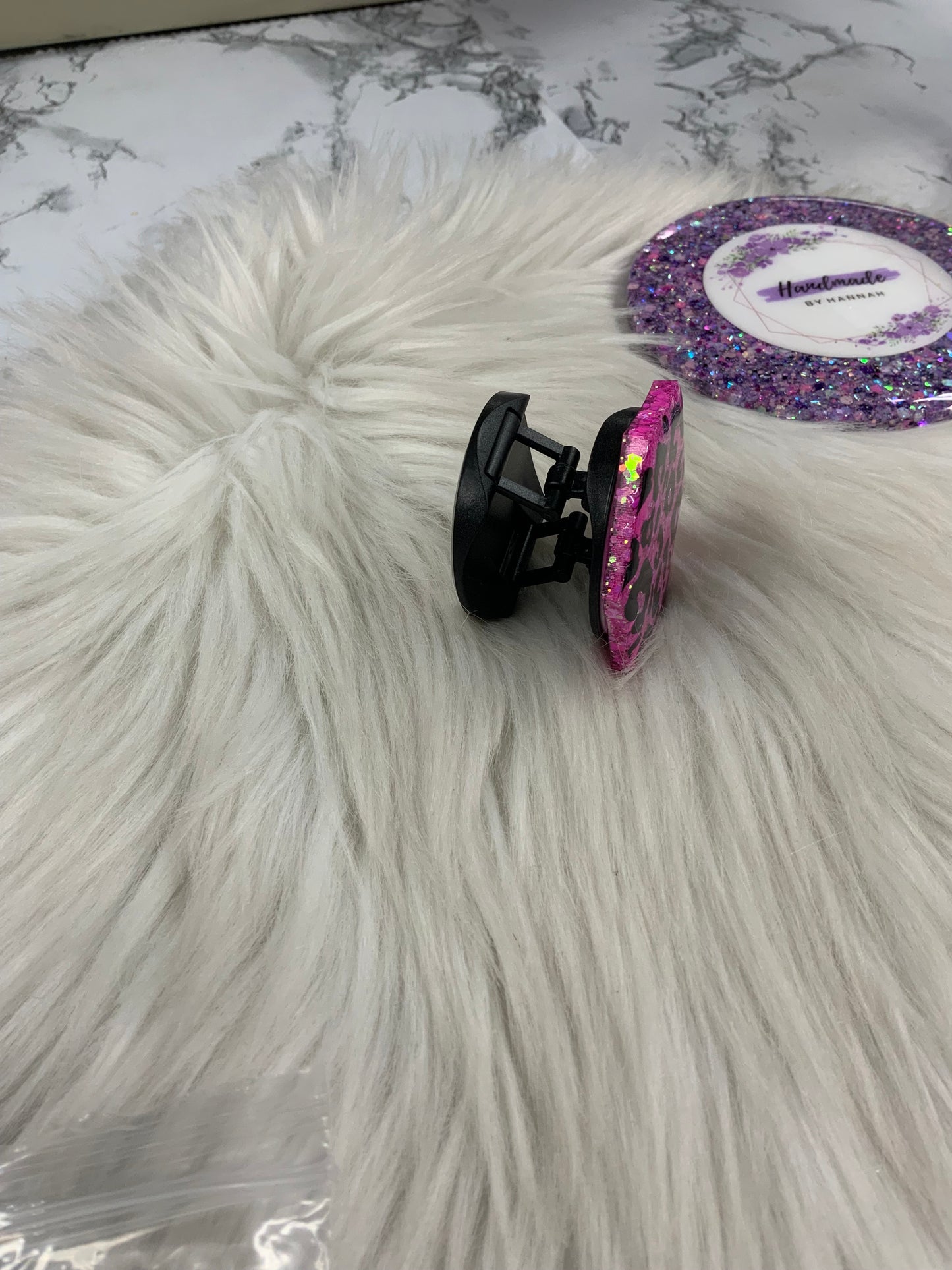 Pink Cheetah Print Phone Grip