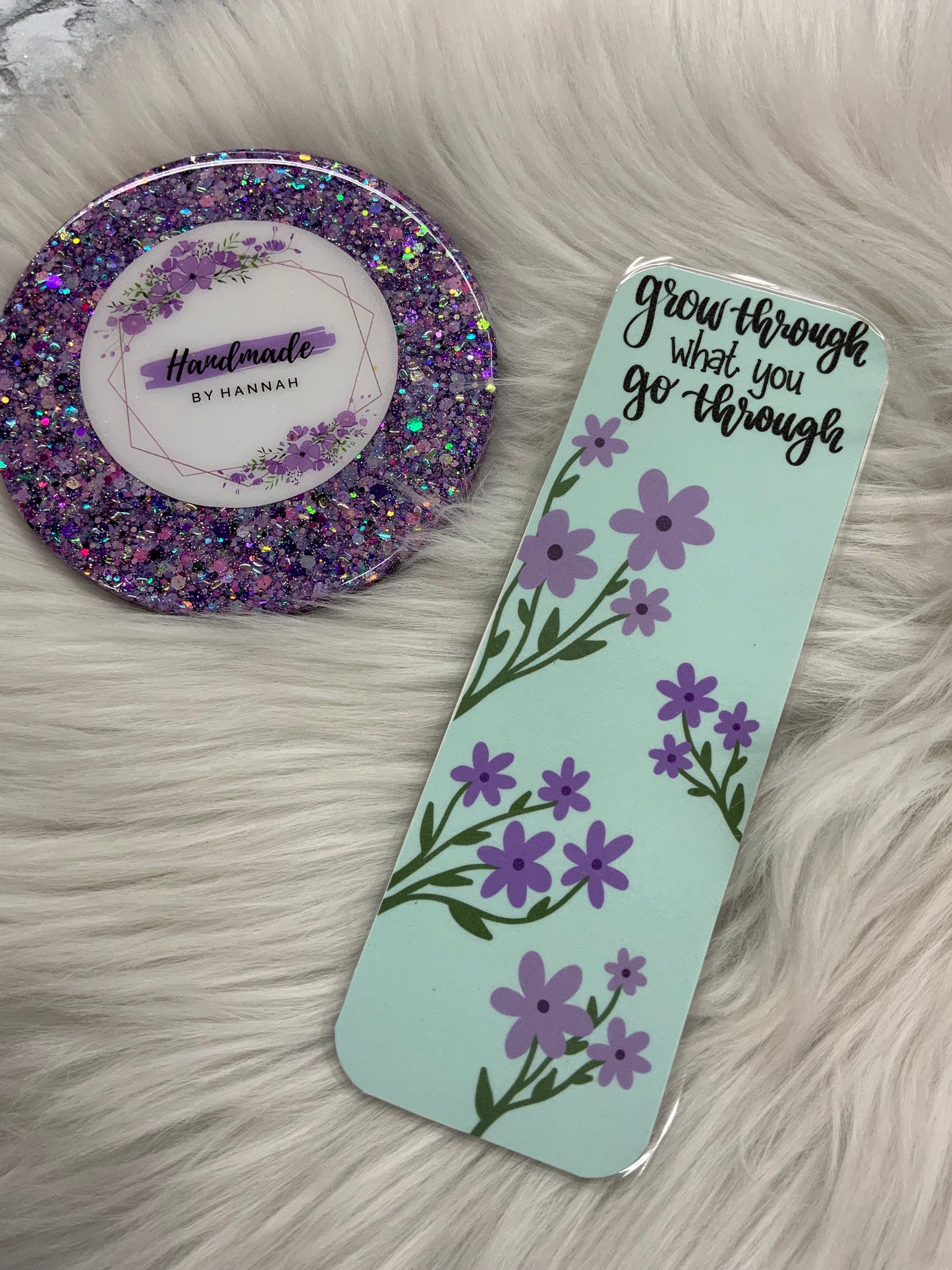 Grow Through What You Go Through- Laminated Bookmark