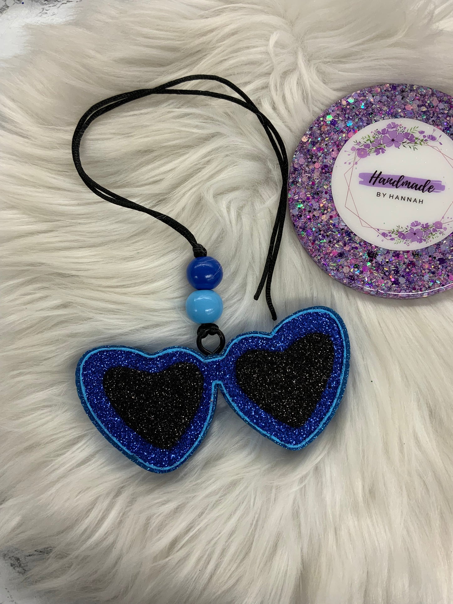 Heart Sunglasses Car Freshie | Scent: Malibu Barbie