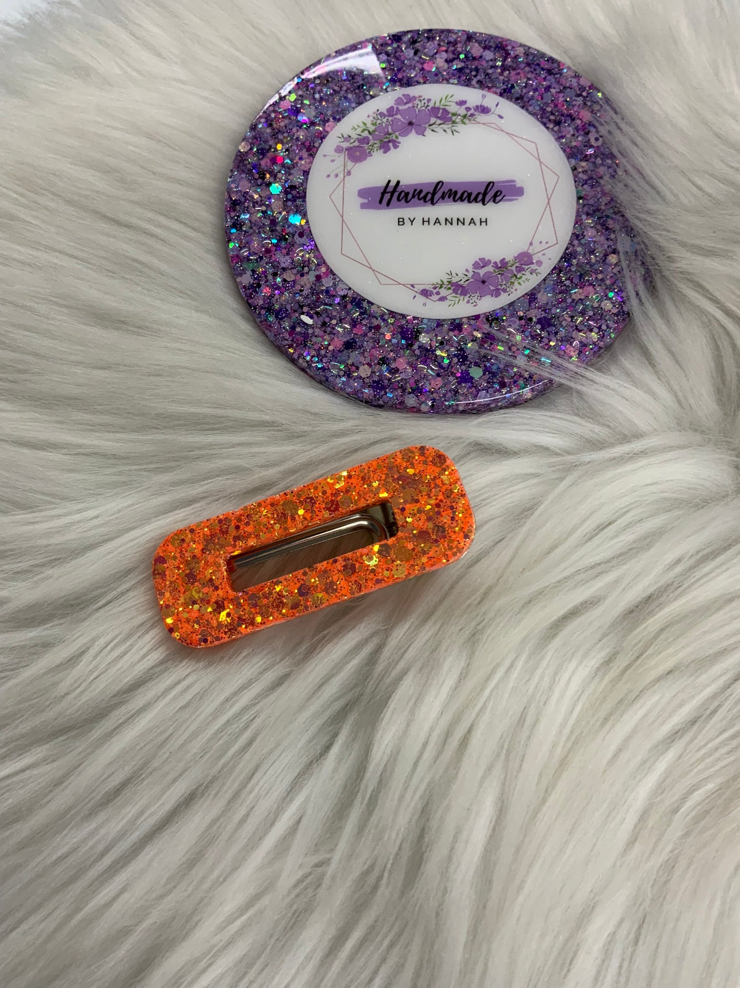 Orange Hair Clip