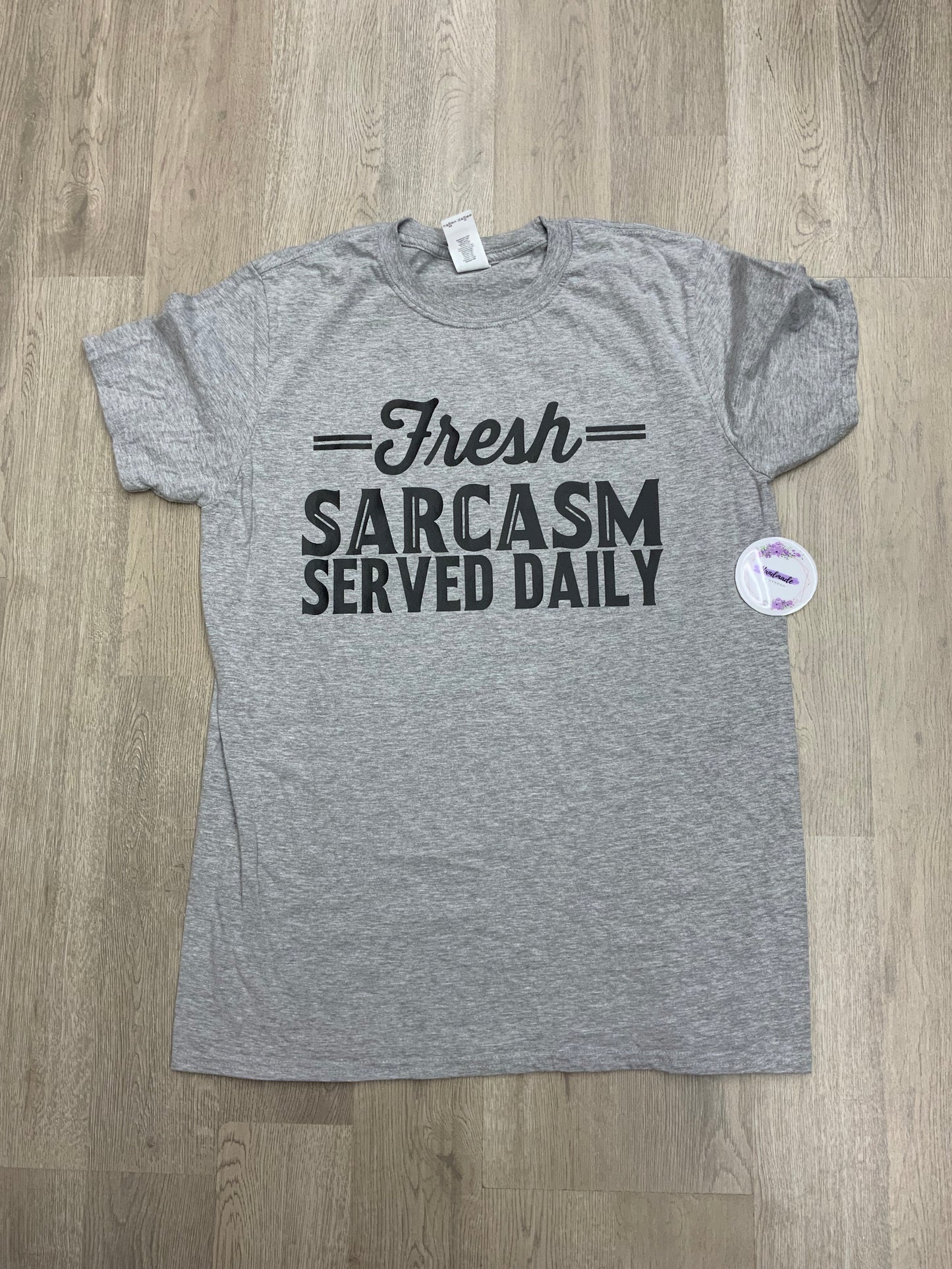 Adult Medium-Fresh Sarcasm (Light Gray-Unisex Fit)