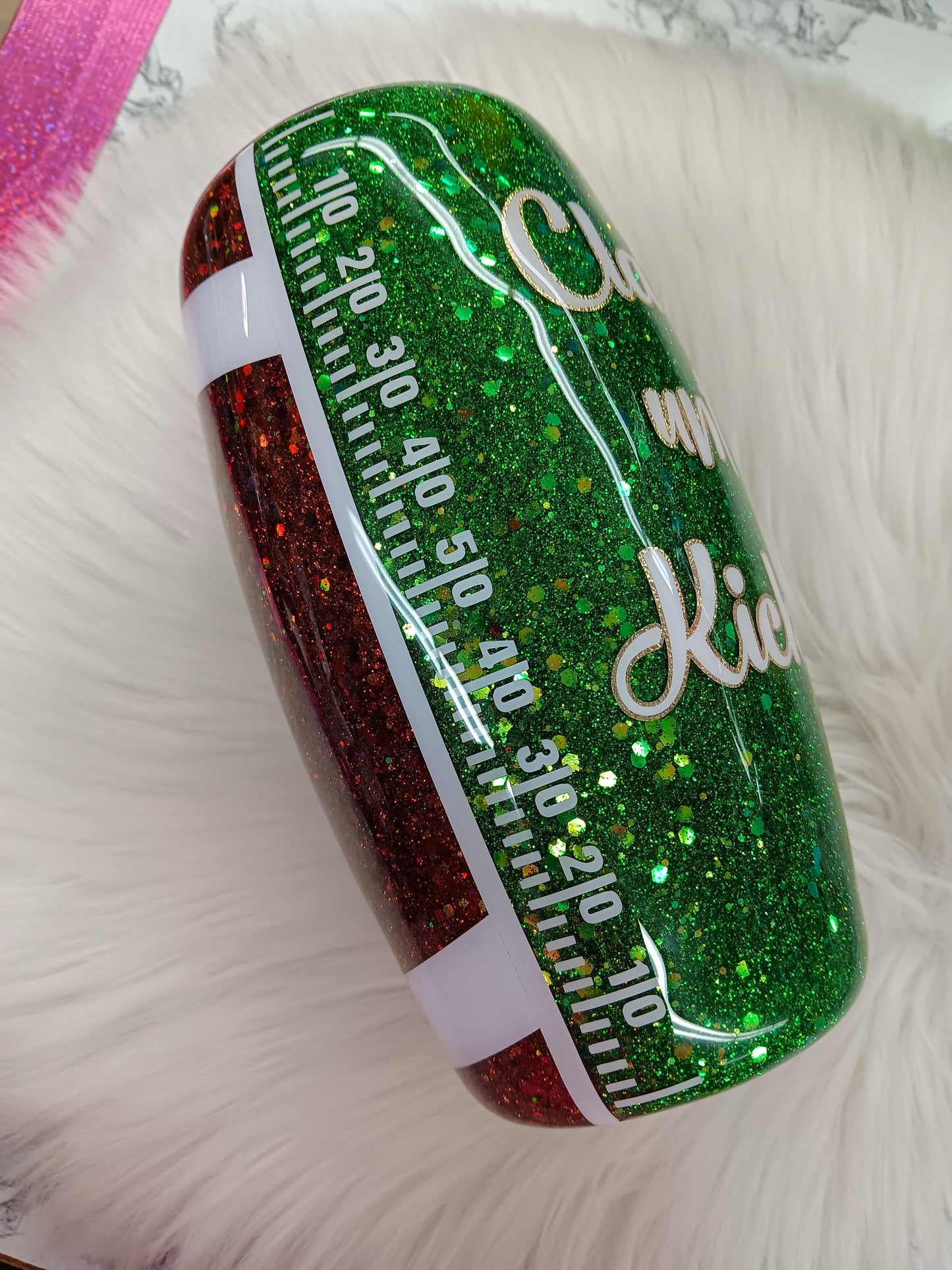 25oz Football Tumbler
