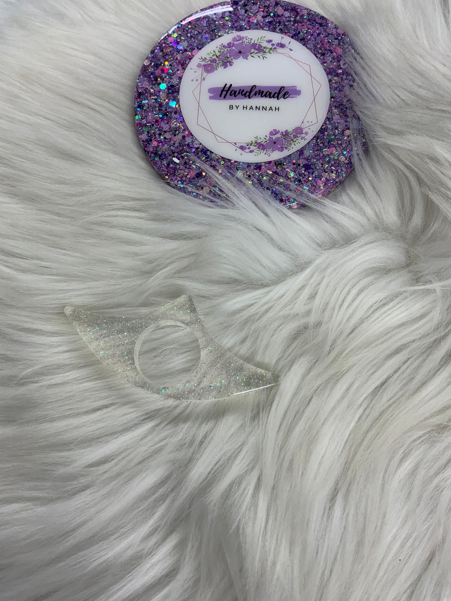 Clear Glitter Book Page Holder