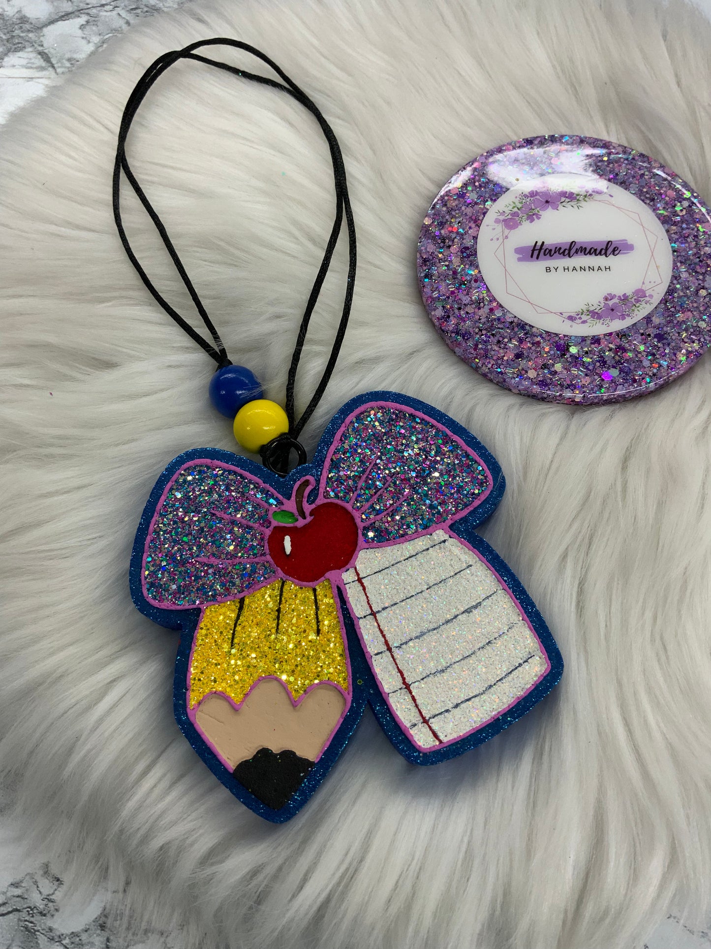 Teacher Bow Car Freshie | Scent: Boujee Babe