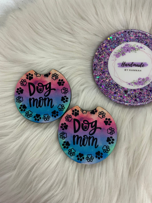 Dog Mom Car Coasters