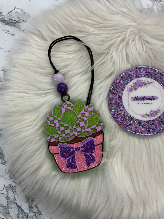 Succulent Car Freshie | Scent: Sundrenched Cowboy