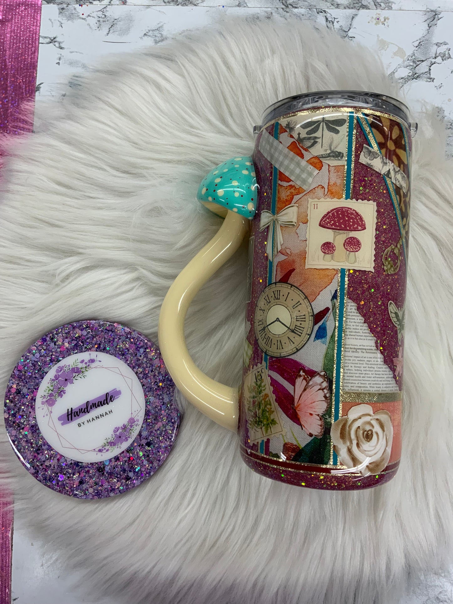 15oz Mushroom Handle Tumbler