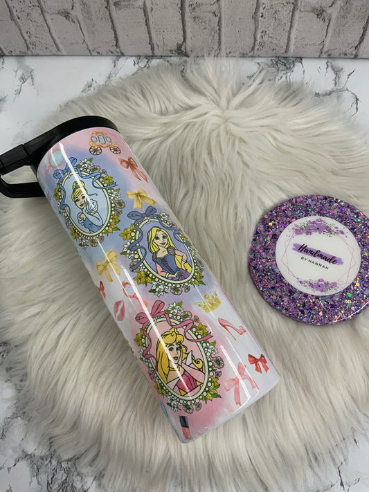 20oz Sublimated Tumbler- Screw On Water Bottle Lid