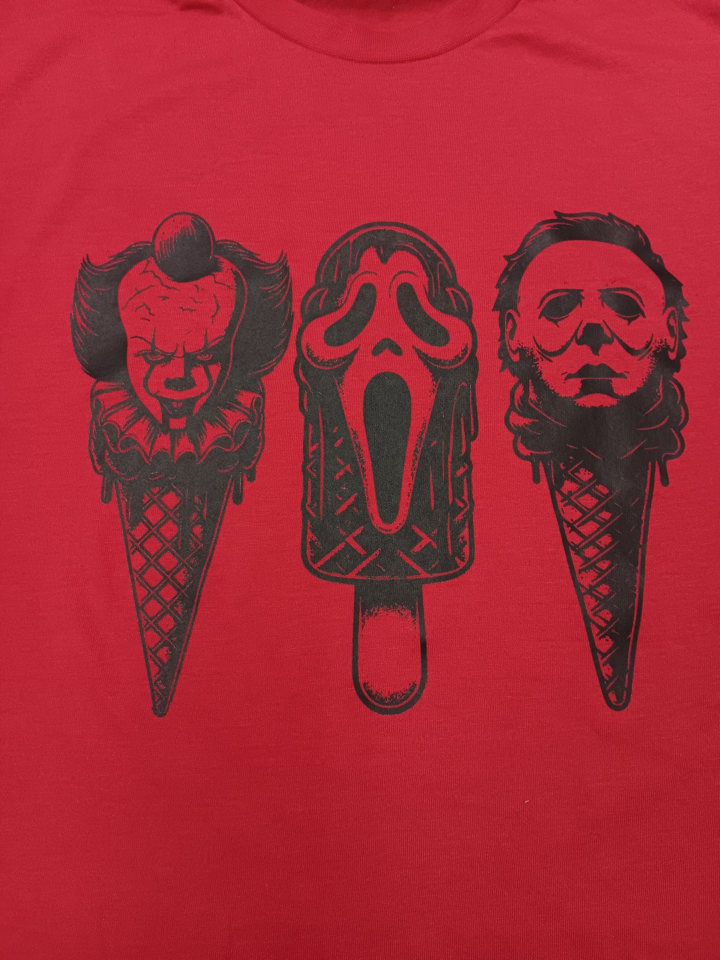 Adult XL-Ice Cream Villains (Red-Unisex Fit)