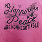 Adult XL-My Happiness & Peace Are Non-negotiable (Mauve-Unisex Fit)