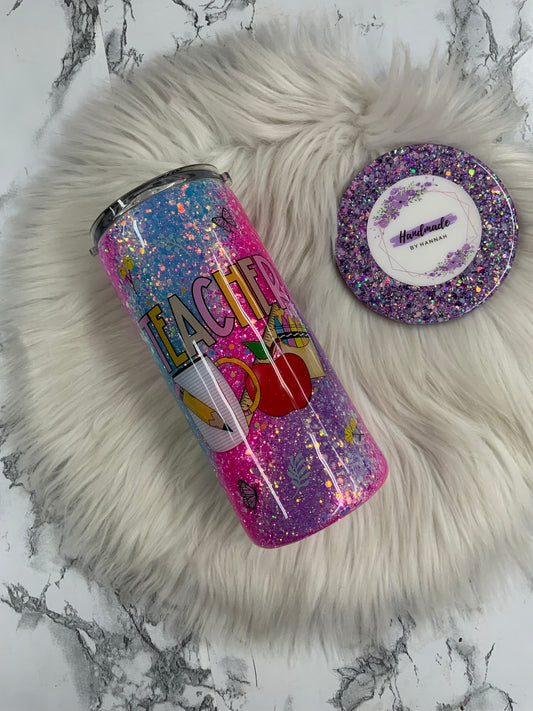 15oz Teacher Tumbler- Screw on Lid