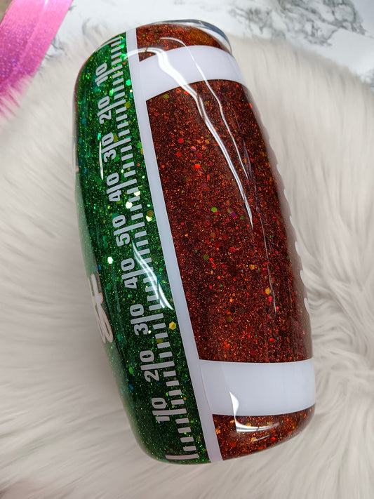 25oz Football Tumbler