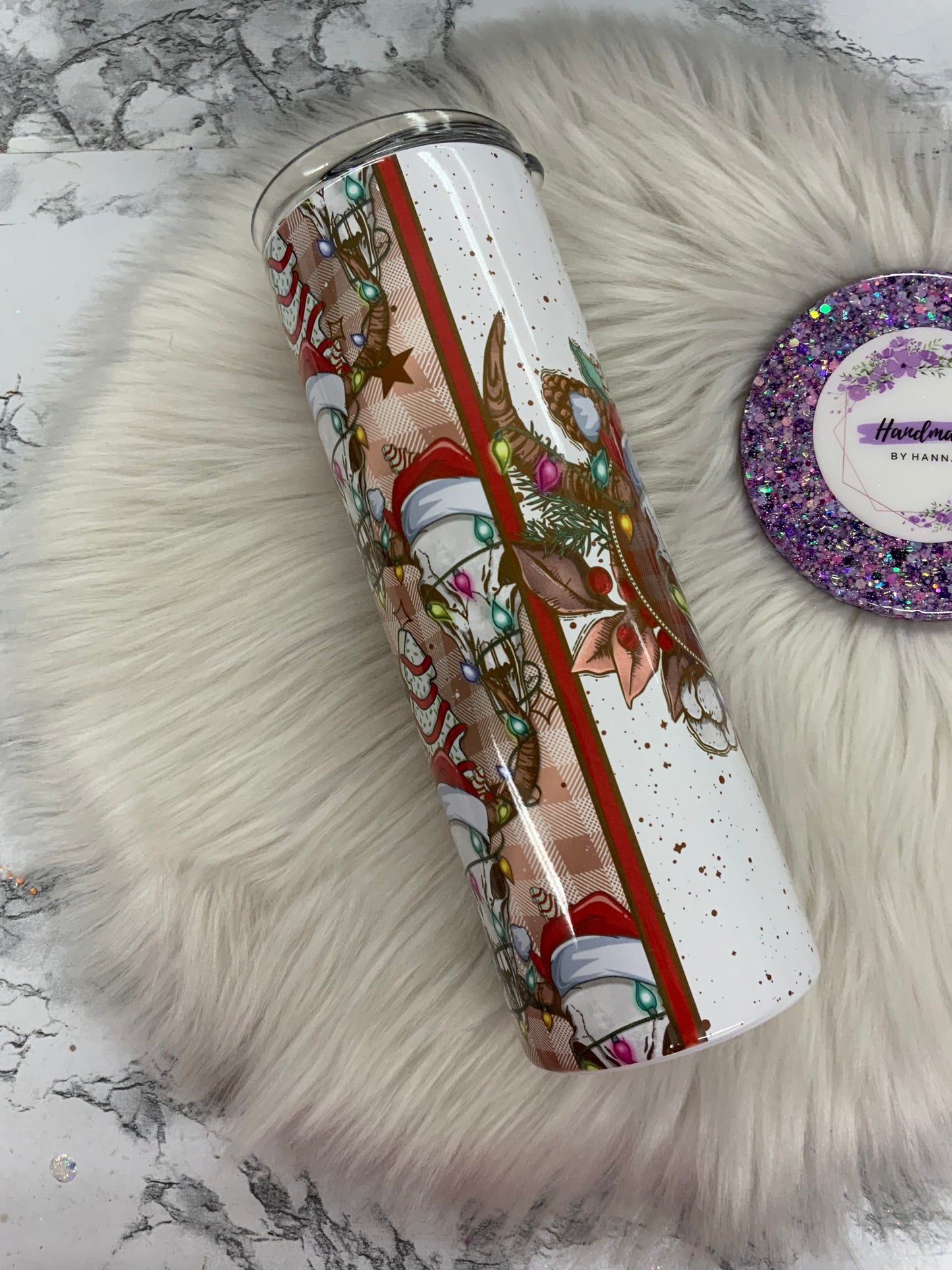 Western Christmas Cake 20oz Sublimated Tumbler