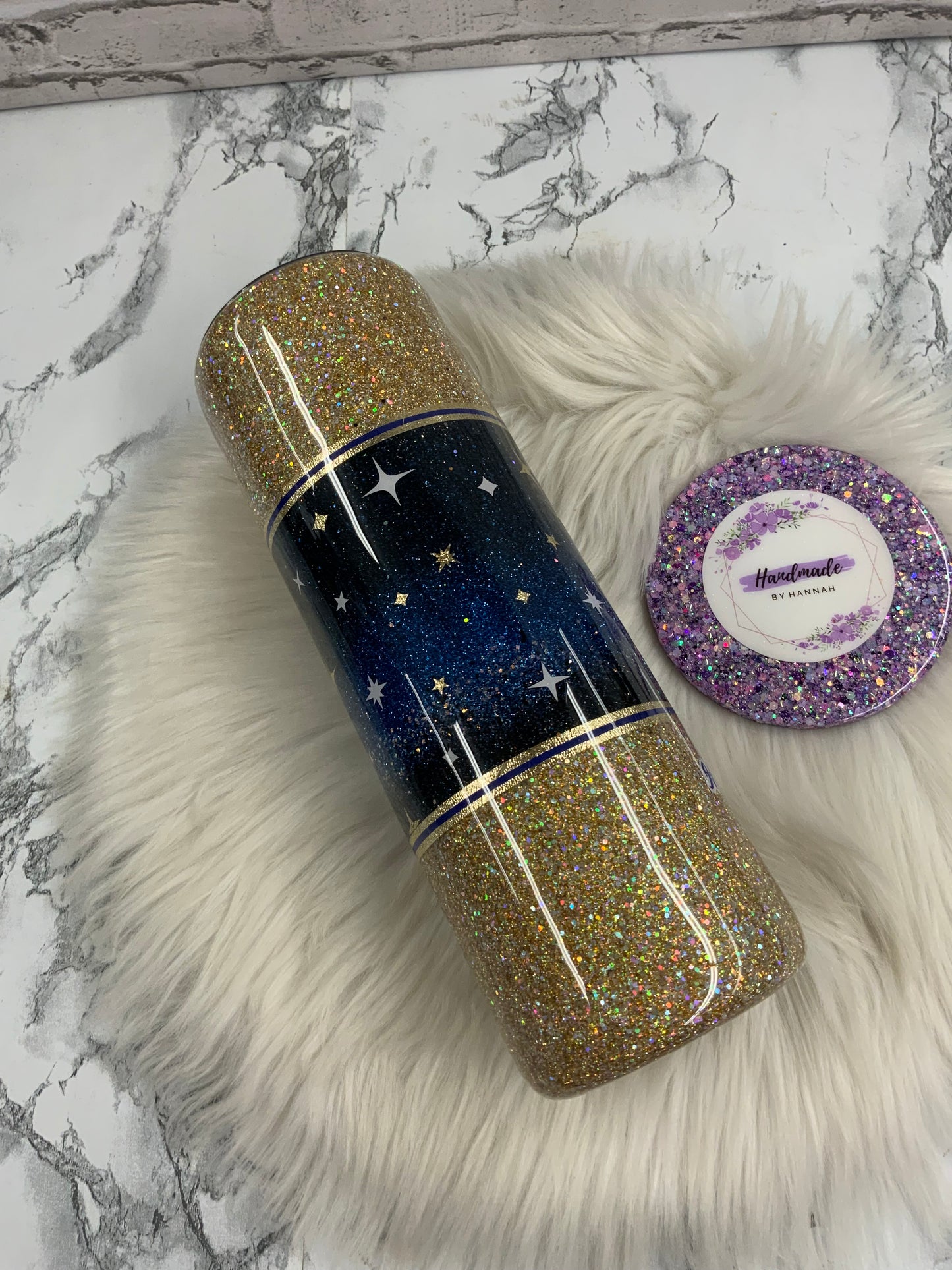 30oz Tumbler- Moon & Stars Psalm 147:4