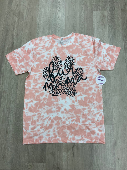 Adult Medium- Fur Mama (Pink Tie Dye- Unisex Fit)