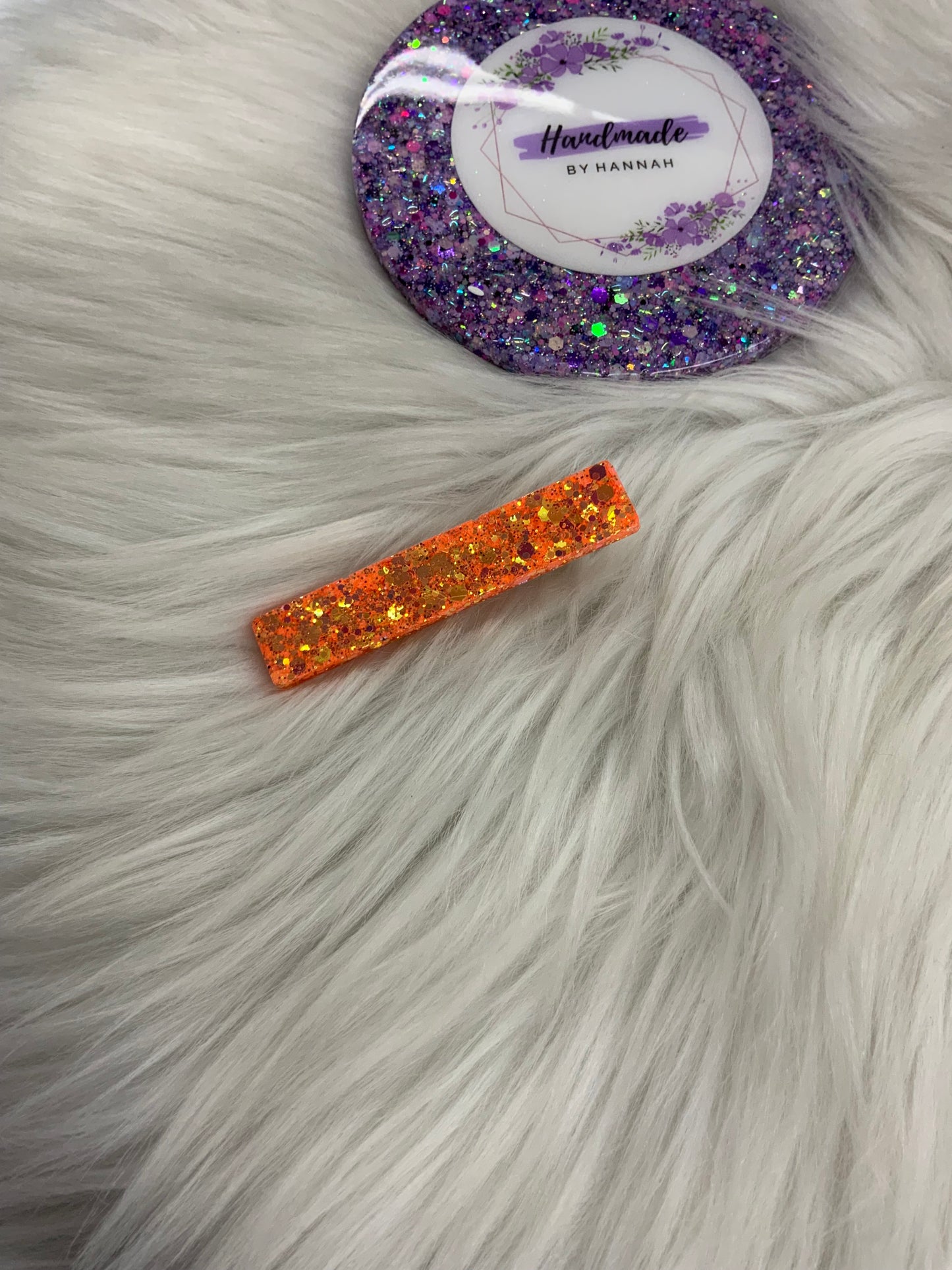 Orange Hair Clip
