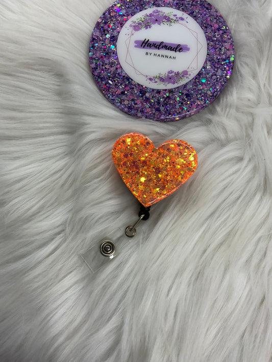 Orange Heart Badge Reel