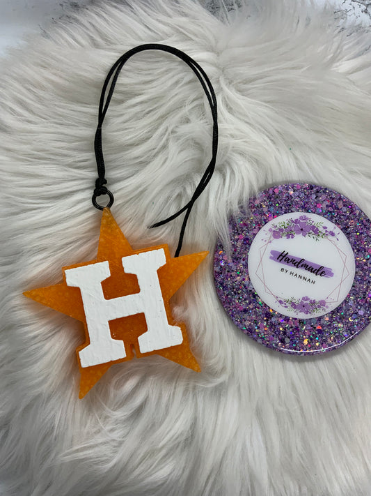 Baseball Car Freshie | No Glitter | Scent: Mahogany Woods