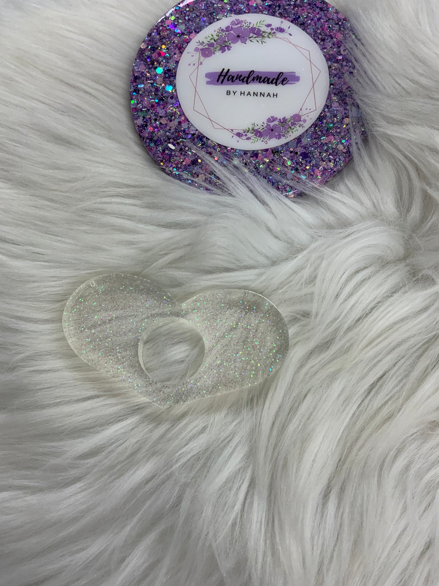 Clear Glitter Book Page Holder