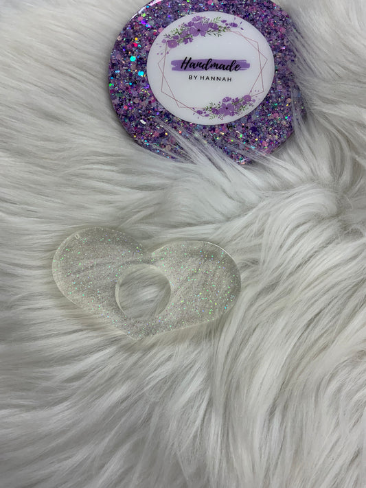 Clear Glitter Book Page Holder