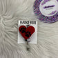 Red Paw Print Badge Reel