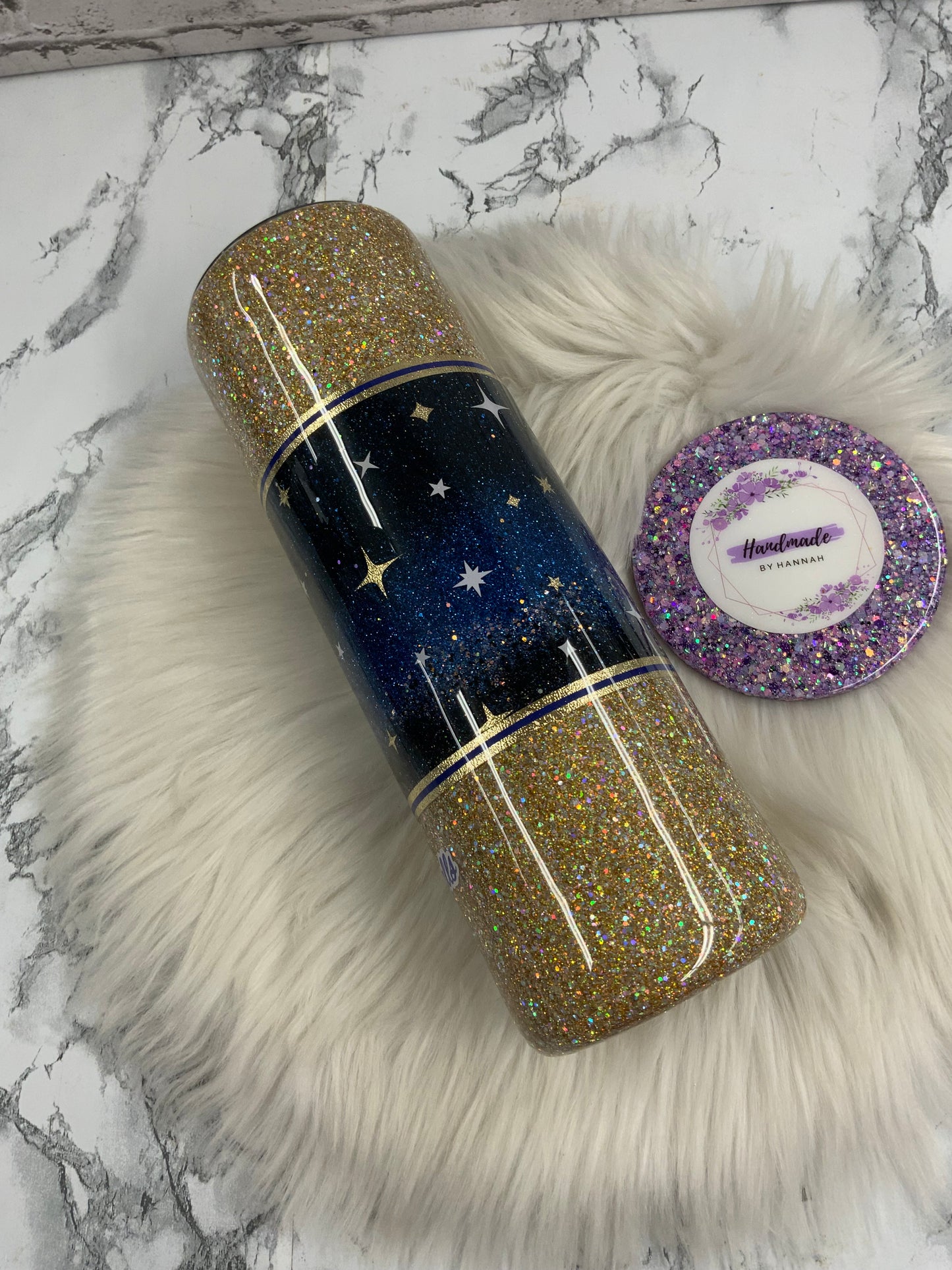 30oz Tumbler- Moon & Stars Psalm 147:4