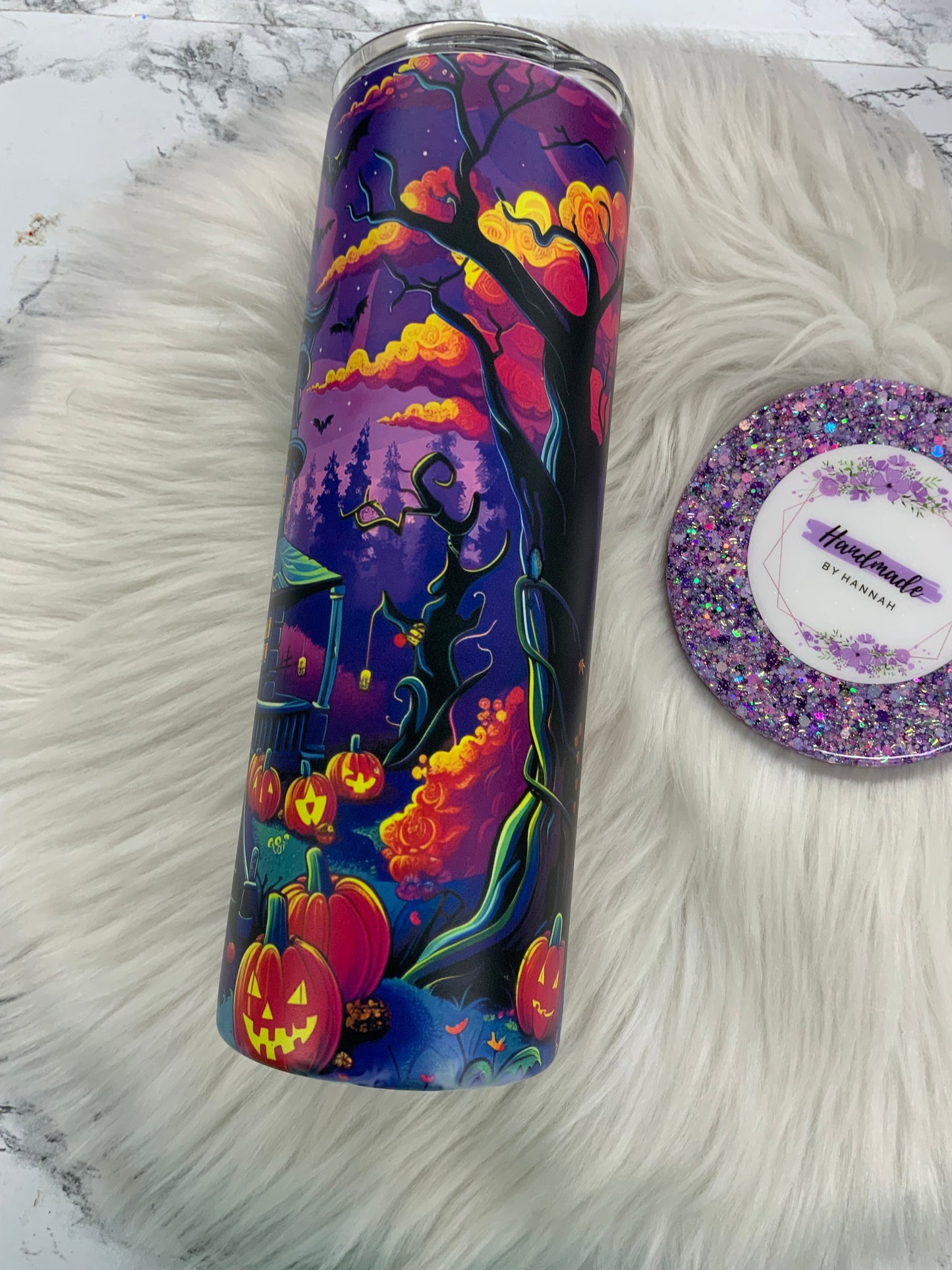 Halloween 20oz Subliamted Tumbler | Glow in the Dark
