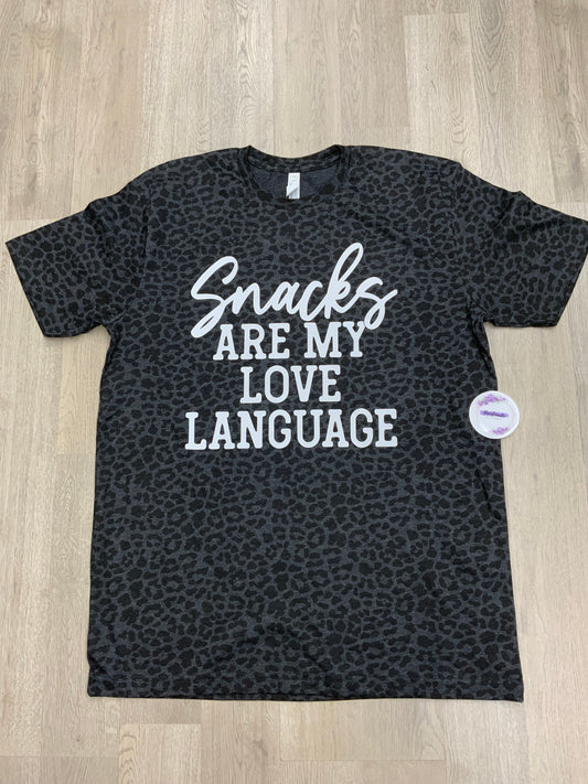 Adult Large-Snacks (Black Leopard-Unisex Fit)