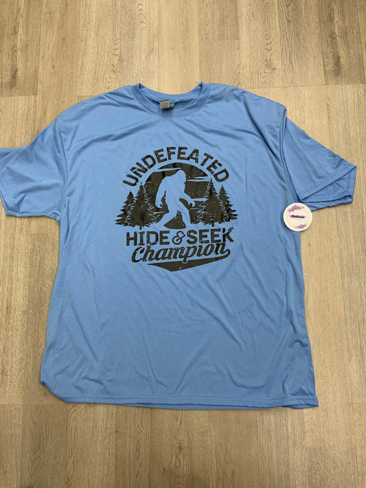 Adult 2XL-Bigfoot/Sasquatch (Carolina Blue-Unisex Fit)