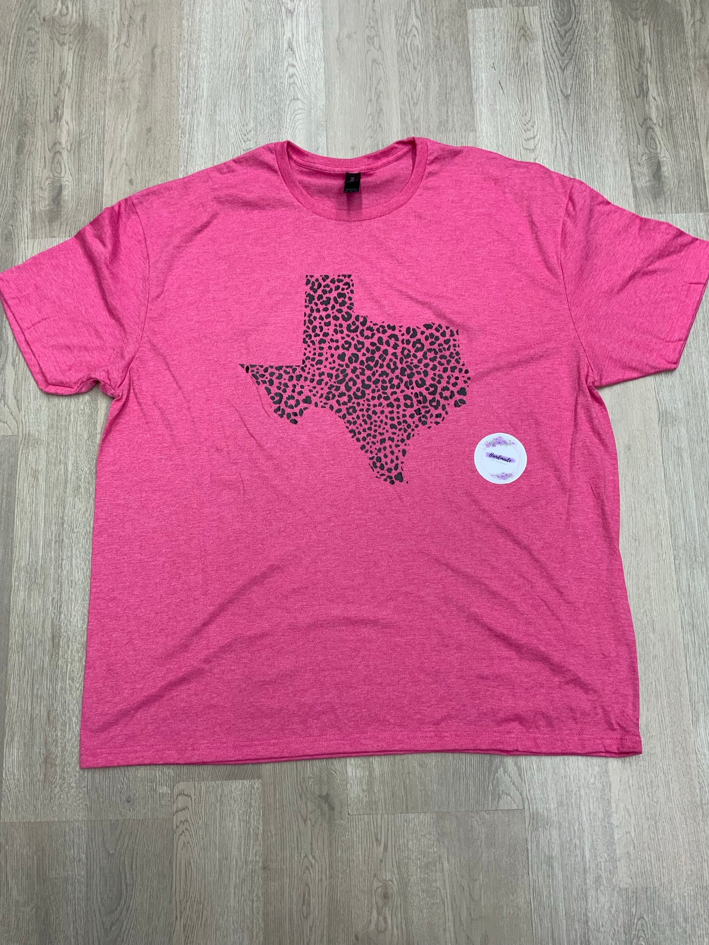 Adult 2XL- Cheetah Print Texas (Pink Unisex Fit)