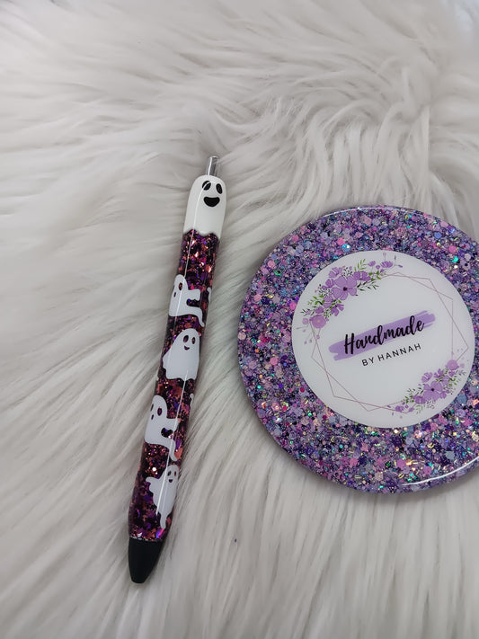 Ghost Refillable Pen | Spooky Glitter Pen