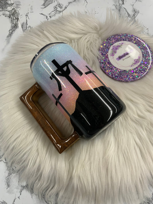 12oz Tumbler with Bible Handle