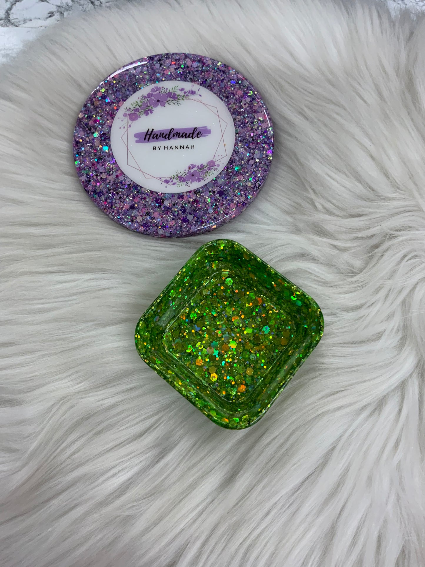 Green Square Trinket Dish