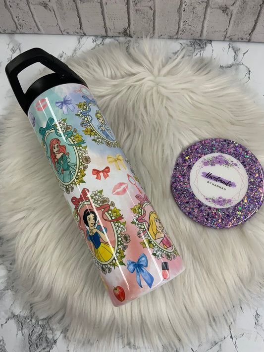 20oz Sublimated Tumbler- Screw On Water Bottle Lid