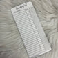 Reading List Bookmark (Double Sided)
