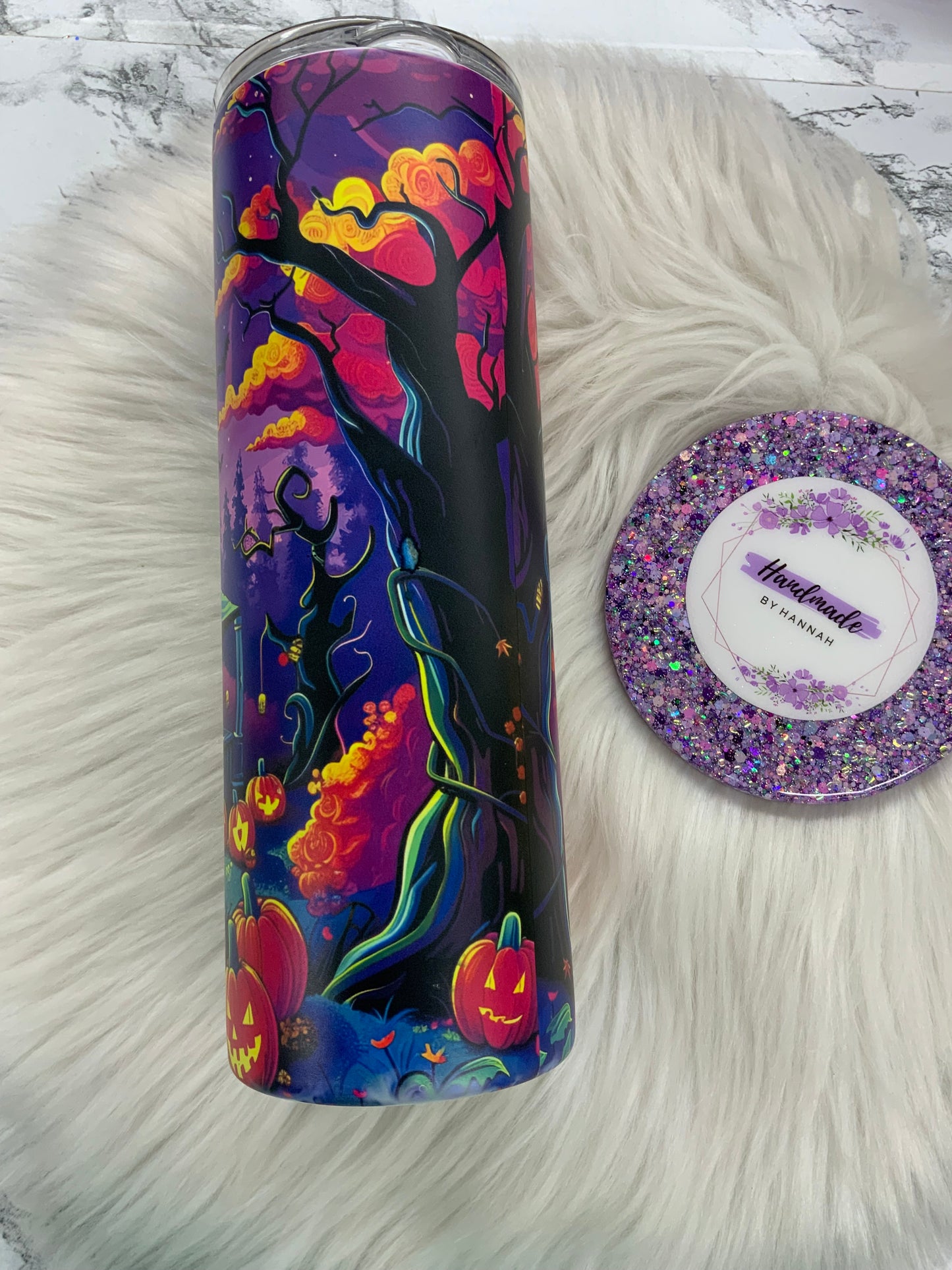 Halloween 20oz Subliamted Tumbler | Glow in the Dark