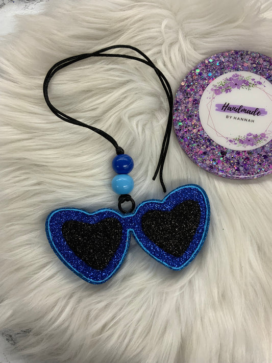 Heart Sunglasses Car Freshie | Scent: Malibu Barbie