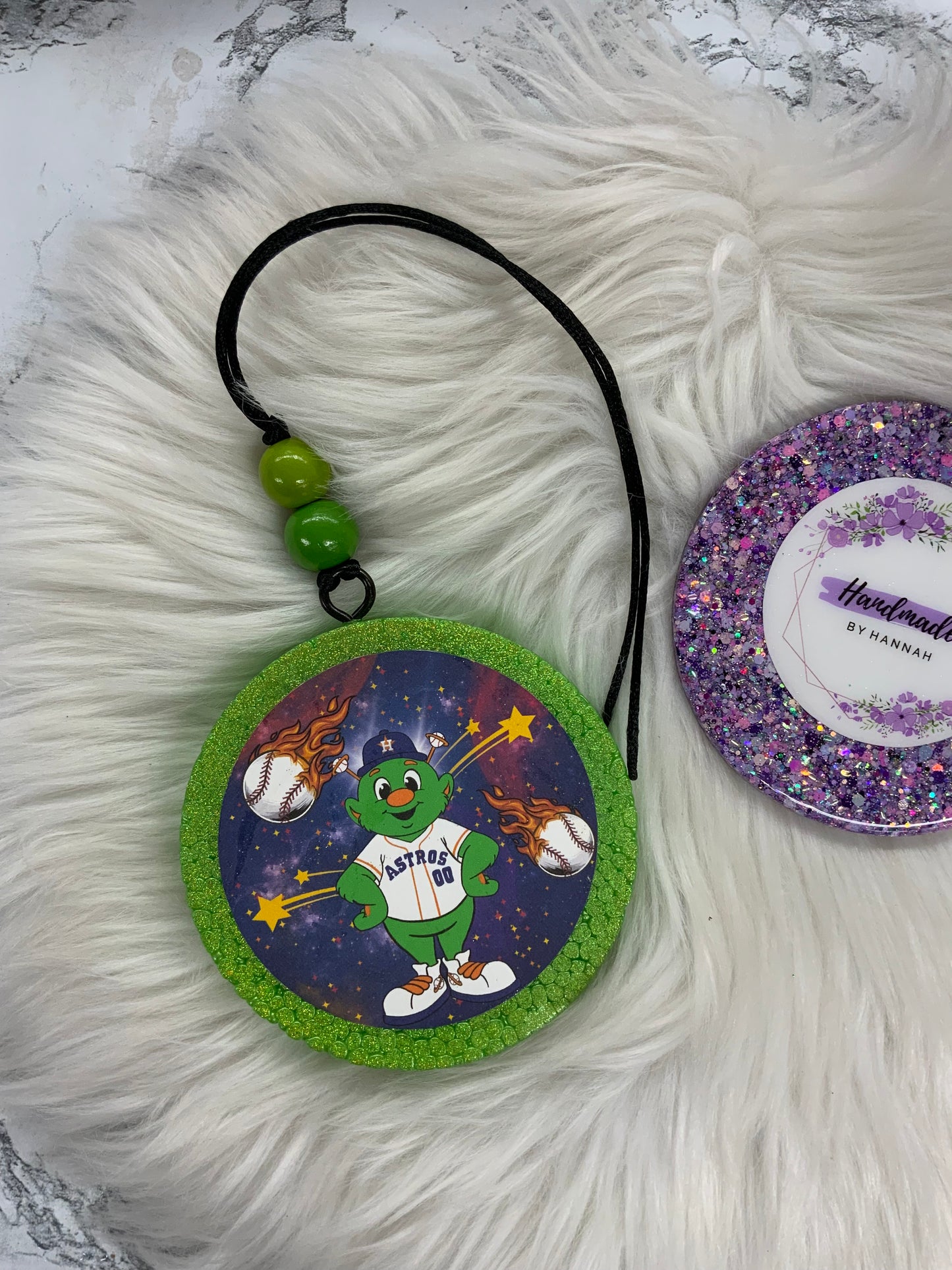 Baseball Mascot Car Freshie | Scent: Pink Coconut Calypso