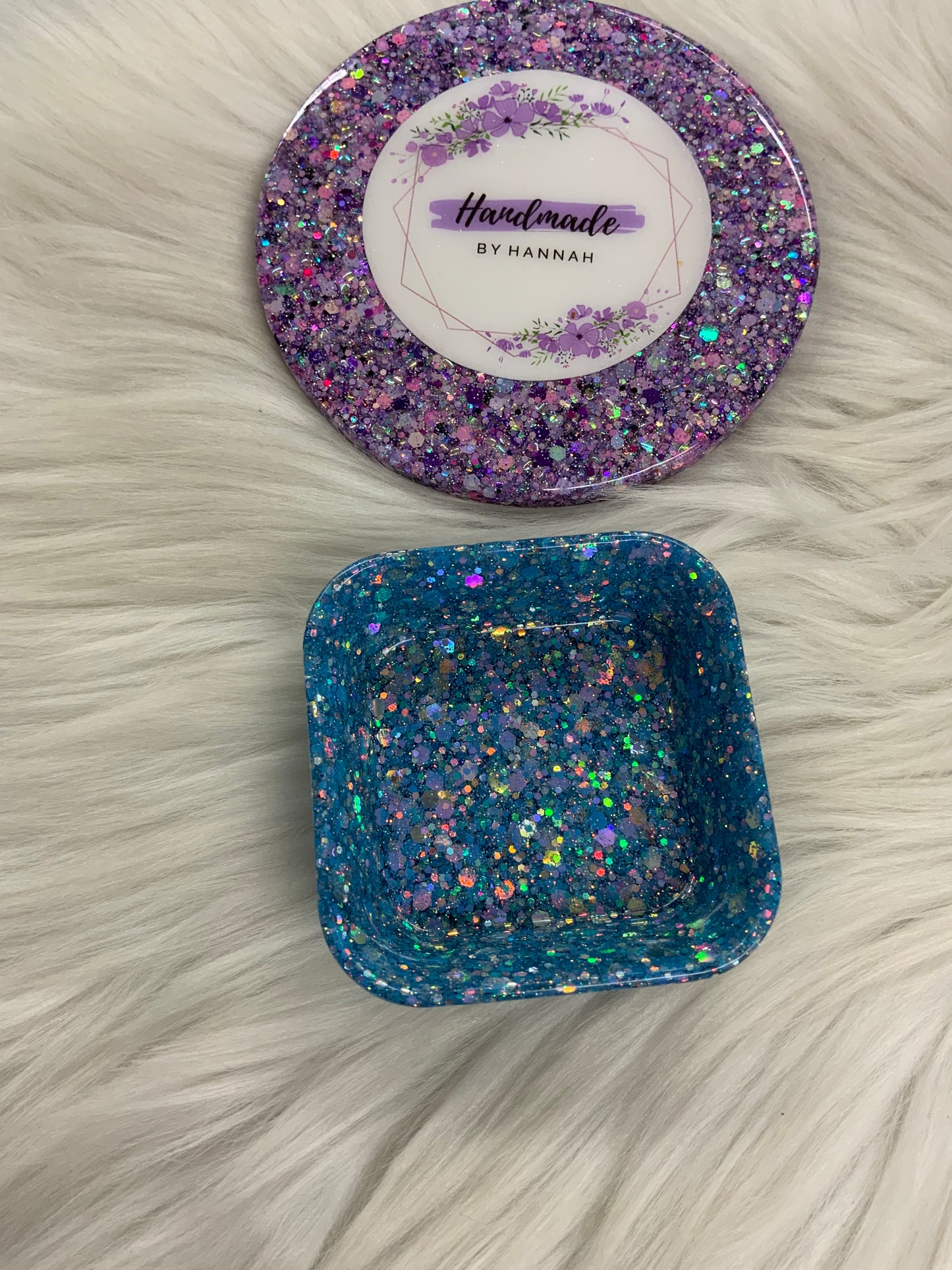 Blue Square Trinket Dish