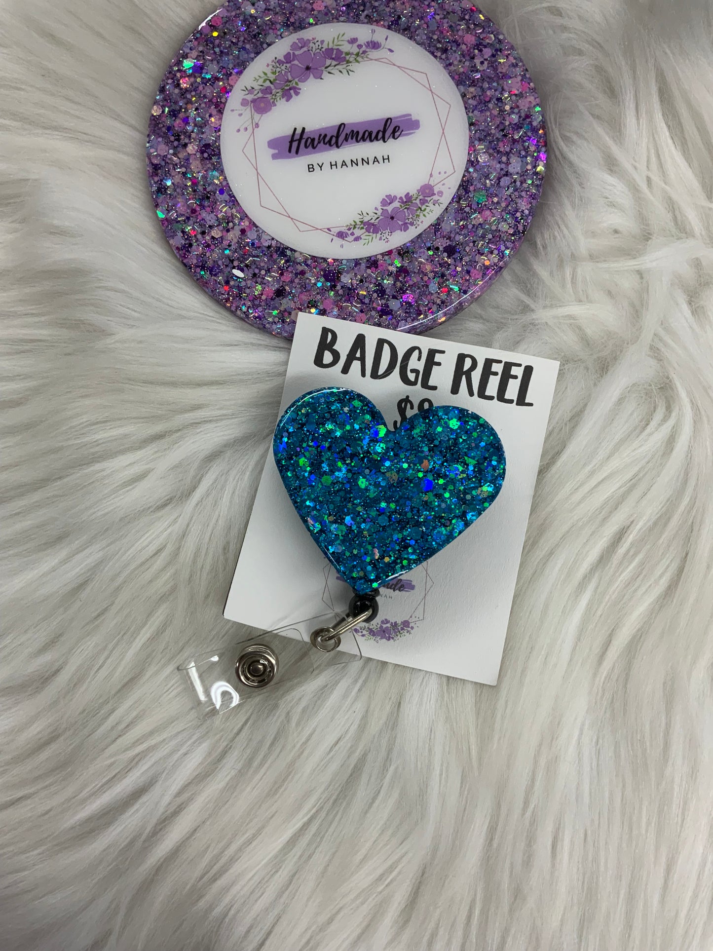 Blue Heart Badge Reel