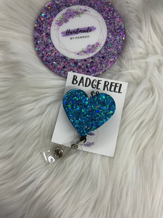 Blue Heart Badge Reel