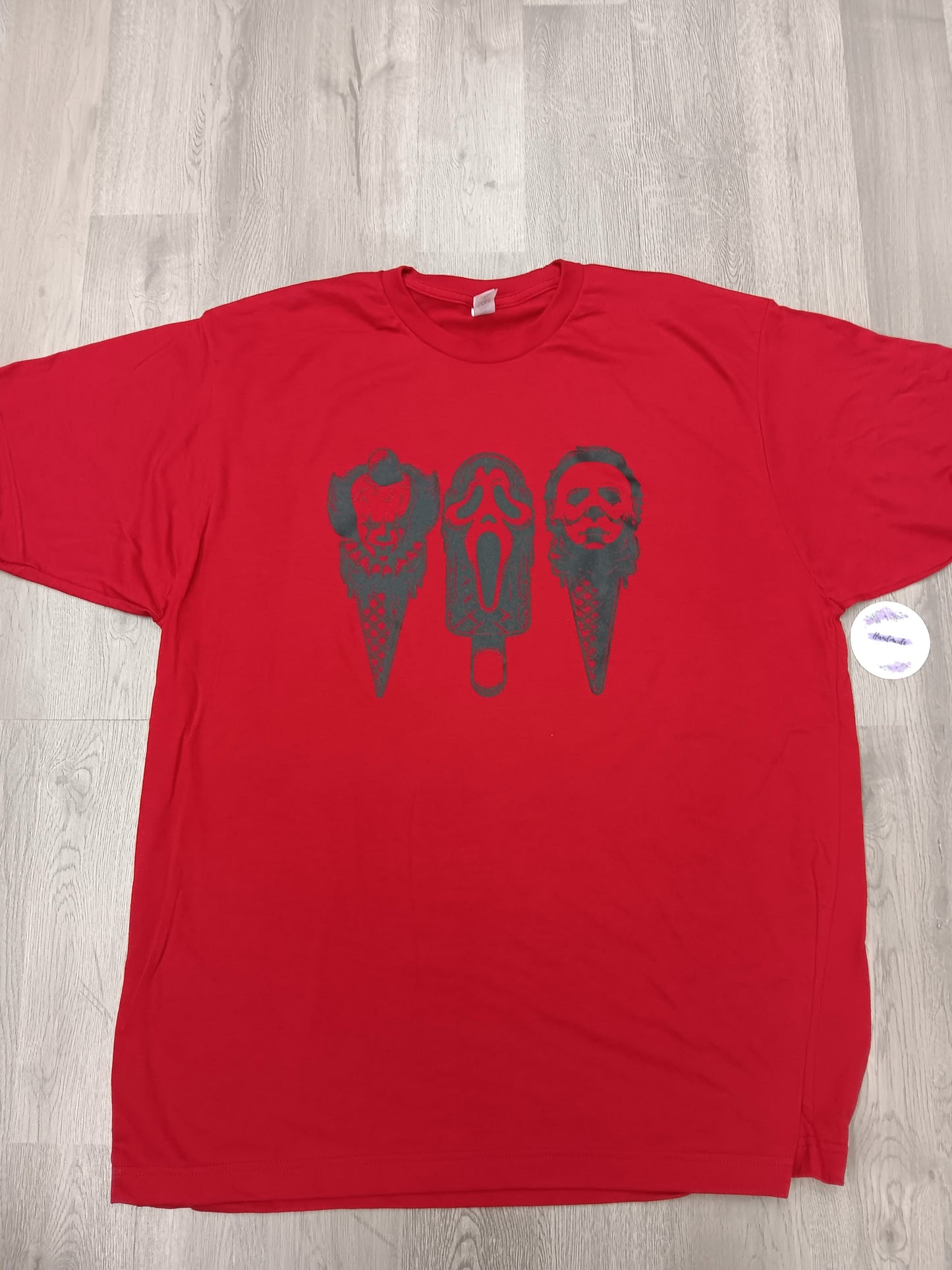 Adult XL- Horror Ice Cream (Red Unisex Fit)