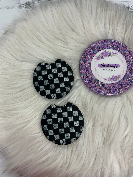 Checkered Car Coasters