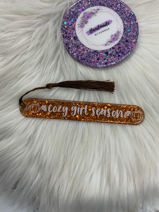 Cozy Girl Season Bookmark 🍂🍁