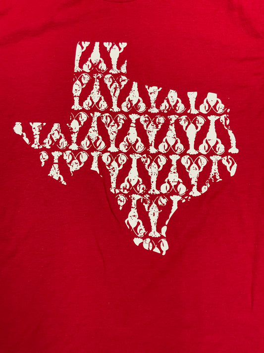 Adult Medium- Texas Crawfish (Red-Unisex Fit)