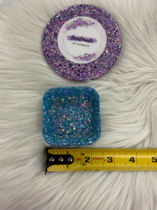 Blue Square Trinket Dish