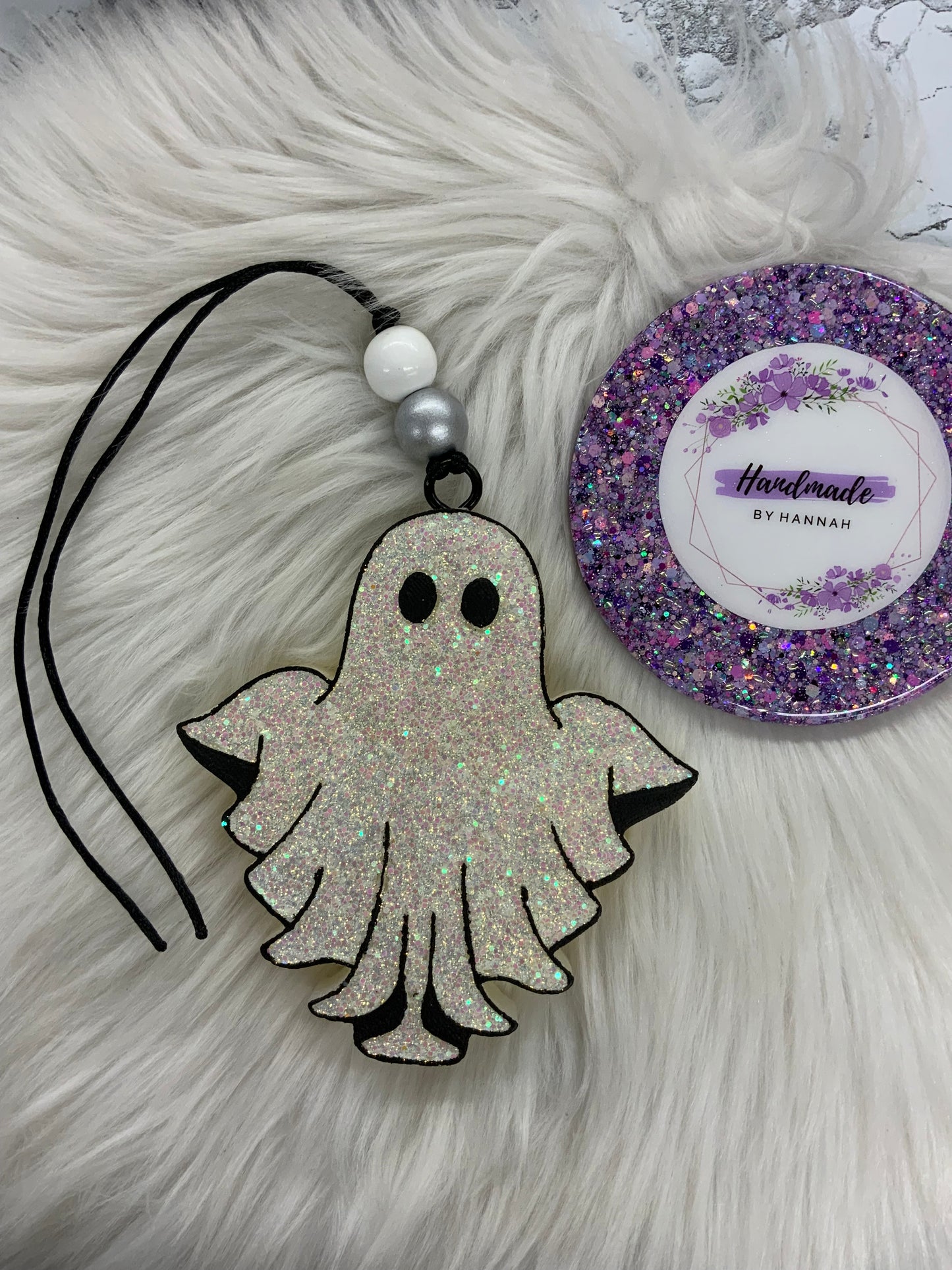 Ghost Car Freshie | Scent: Vanilla Pumpkin Marshmallow