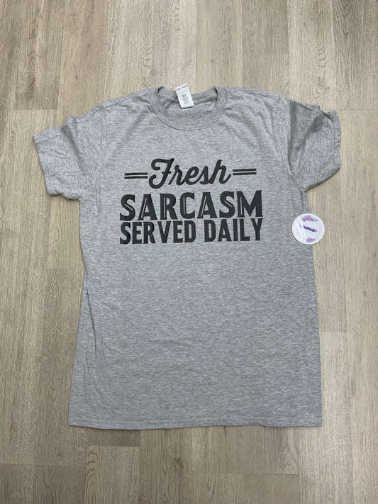 Adult Medium-Fresh Sarcasm (Light Gray-Unisex Fit)