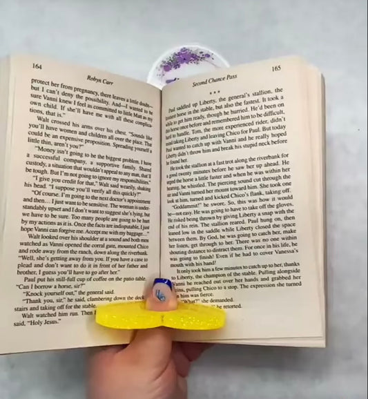 Yellow & Red Book Page Holder